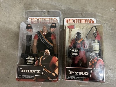 NECA Team Fortress 2 Heavy & Pyro Action Figures w/ Bonus Code