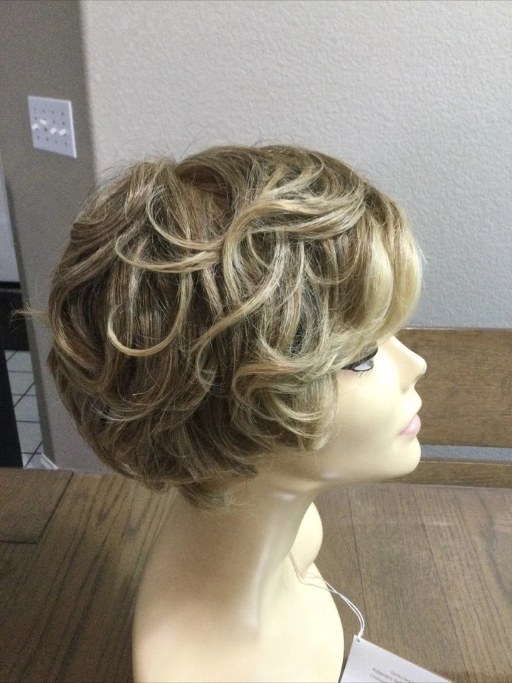 Amore KIMMIE Human Hair and HF Hair Short Lace Front Hand-tied WIG, Gold Blond - Image 2 of 4