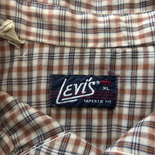 Camicia vintage Levi's Pearl Snap a quadri uomo x grande conica bottoni anni 80 - Foto 9 di 9