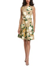 Oscar De La Renta Degrade Magnolia Twill Dress Women's