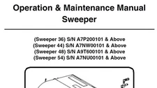 Bobcat 36 44 48 54 Sweeper see S/N in 1st image Operation and Maintenance Manual