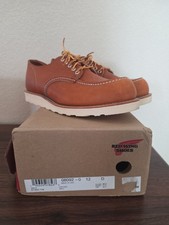 RED WING SHOES 8092 Shop Moc Oxford Leather Men's Work Shoes Made In USA 12 D