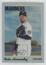 2019 Topps Heritage Chrome Refractor 516/570 Felix Hernandez #THC-2 no9