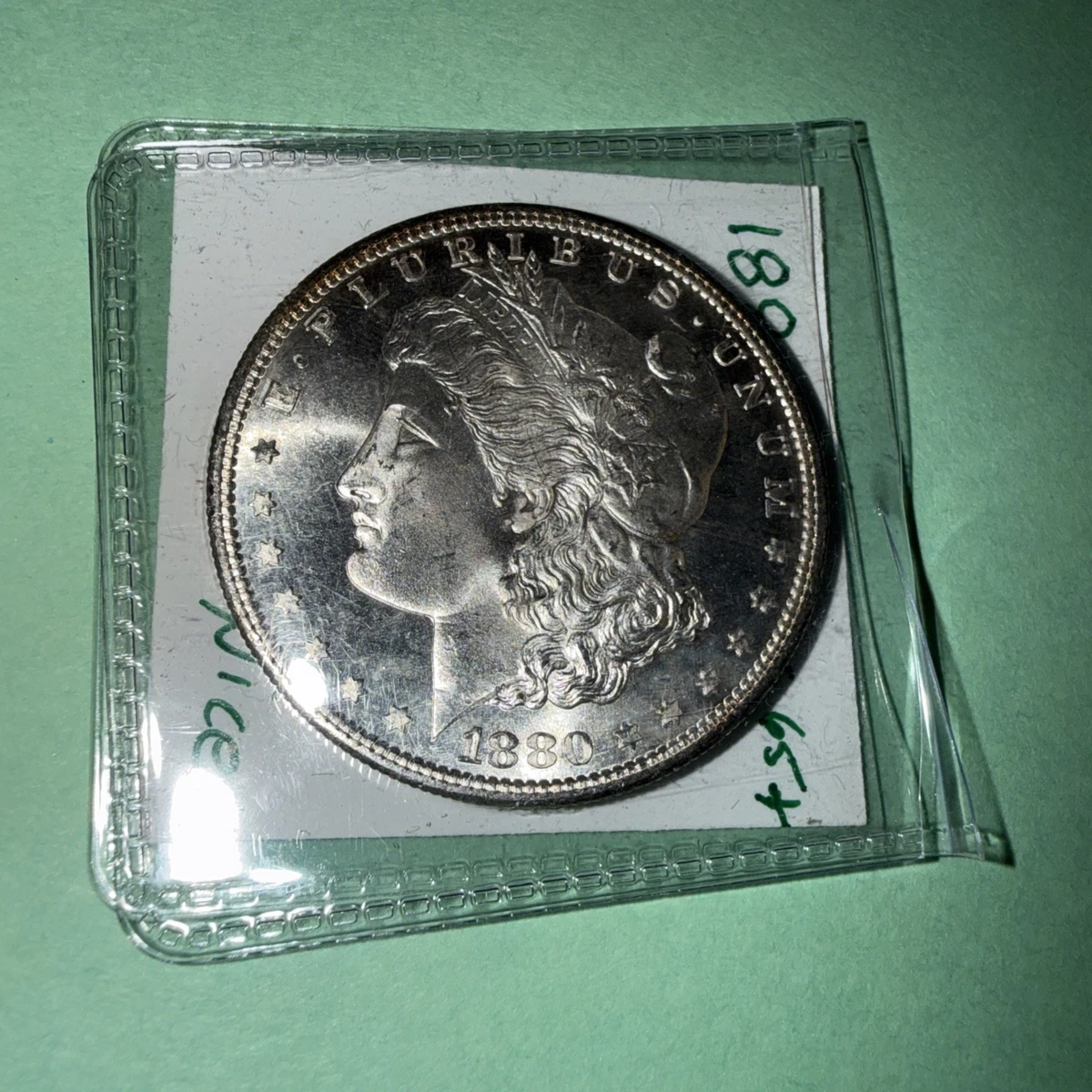 Uncirculated Silver 1880 Year Morgan US Dollars (1878-1921) for