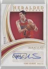 2021 Panini Immaculate Heralded Signatures Gold 4/10 Toni Kukoc #HS-TKK Auto 0q2