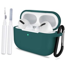 for AirPods Pro 1st/2nd Generation Case Cover, Protective A-Midnight Green