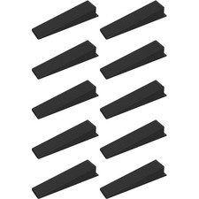10x Zaunkeile Kunststoff Schwarz 8,5x2x1,6cm Verhindert Zaunklappern Garten
