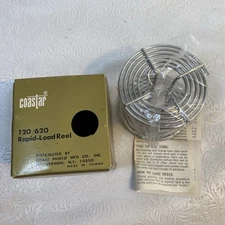 Coastar Photo 120/620 Rapid Load Reel In Original Box w Paperwork NOS Stainless