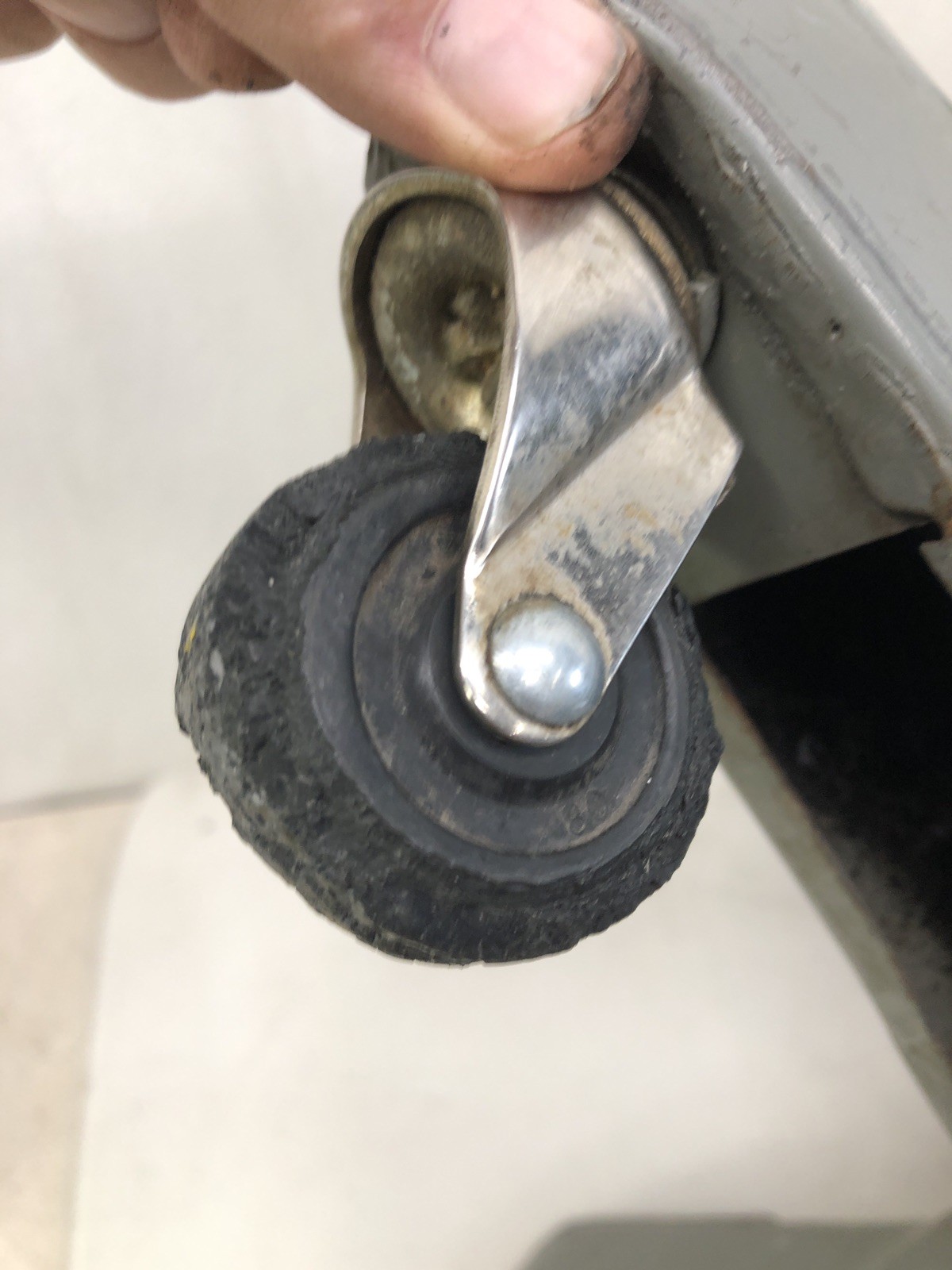 Industrial Swivel Office Tanker Desk Chair Rolling Propeller Base Steel MCM 1960