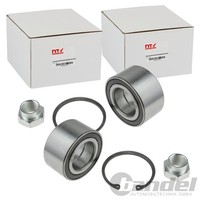2X NTY RADLAGER-SATZ Vorne Beidseitig Passend FÜR Ford Courier Escort Fiesta KA