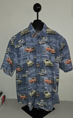 Fantastic Classic Cars Bid Sheet Print Magellan  Size XL Shirt Cotton w/Pocket
