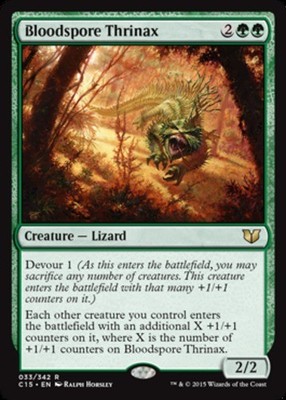 x1 Bloodspore Thrinax R MTG Commander 2015 M/NM, English