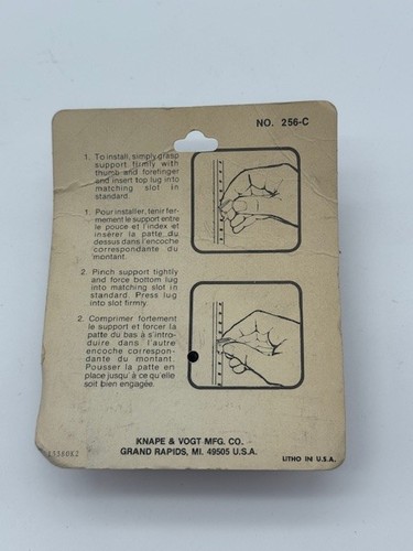 Knape & Vogt 256-C ADJUSTABLE Shelf Support CLIPS Pack of (12) NEW - Picture 4 of 4