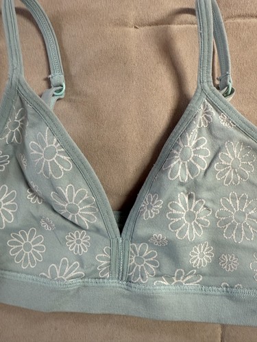 Wonder Nation Girls No Padding Wireless Convertible Seamless Bra Teal Size L - Picture 2 of 9