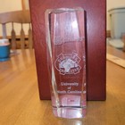 UNC Tarheels Glass Crystal 3D Laser Etched 6” Paperweight Tarheels Heavy  — photo 1