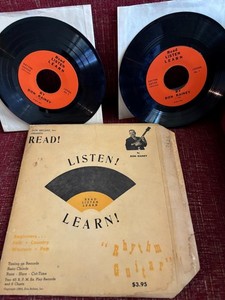 VINTAGE READ LISTEN LEARN BY DON RAINEY RHYTHM GUITAR RECORDS & INSTRUCTIONS GC
