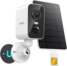 ieGeek 4G LTE Cellular Security Camera Wireless Outdoor,No WiFi Solar Powered