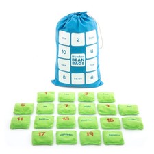 Educational Insights Number Bean Bags Set of 20 with Storage Bag Preschool NEW