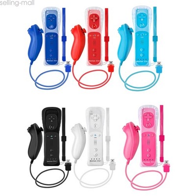 Built in Motion Plus Wii Remote Controllers Nunchuck Compatible for Wii Wii U