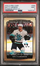 2022-23 O-Pee-Chee Hockey MARQUEE ROOKIE #568 Matty Beniers Rainbow Gold 1/1