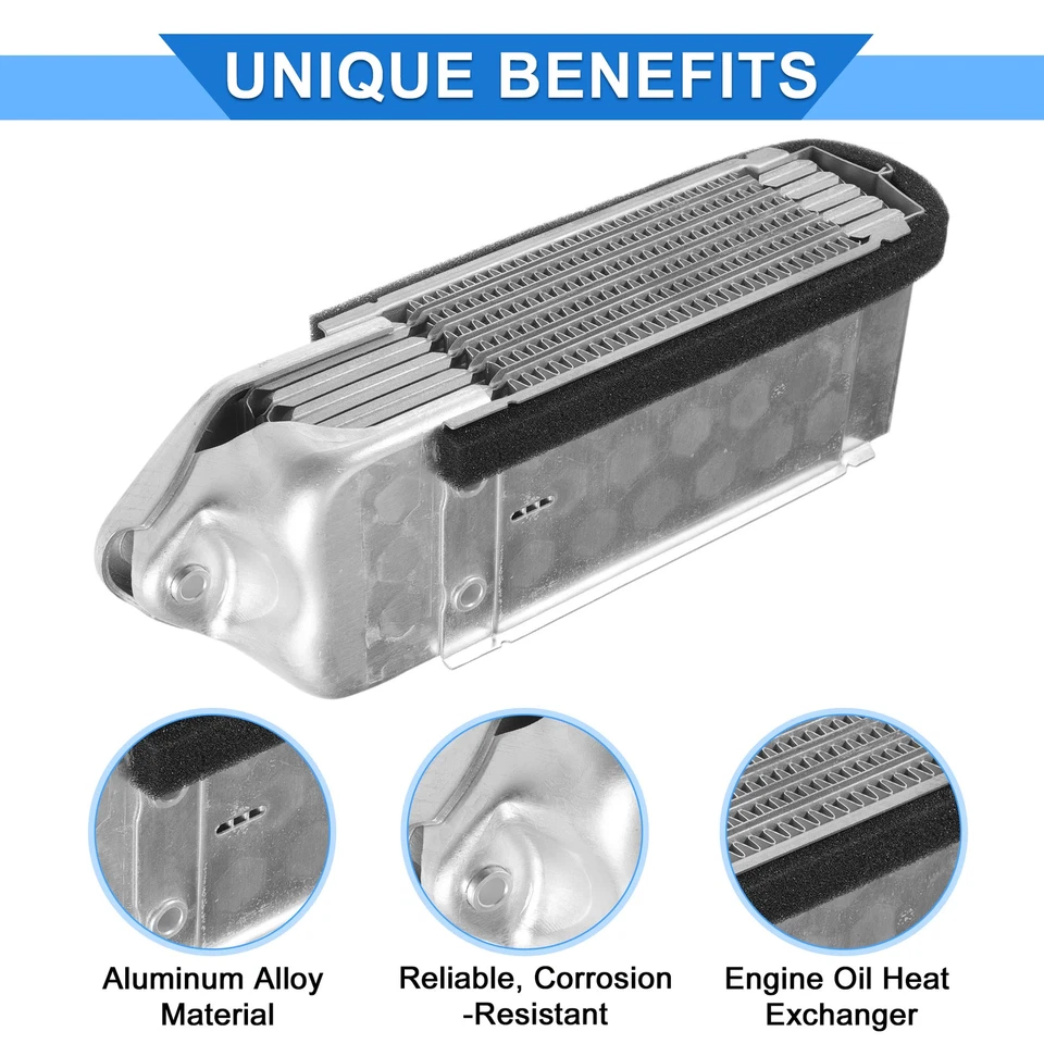 Pacote com 1 resfriador de óleo do motor dianteiro 113117021 para Volkswagen Beetle 1974-1979 - Imagem 4 de 4
