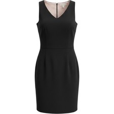 Danny & Nicole Womens Sleeveless Black Dress Size 14 Office Career Classic