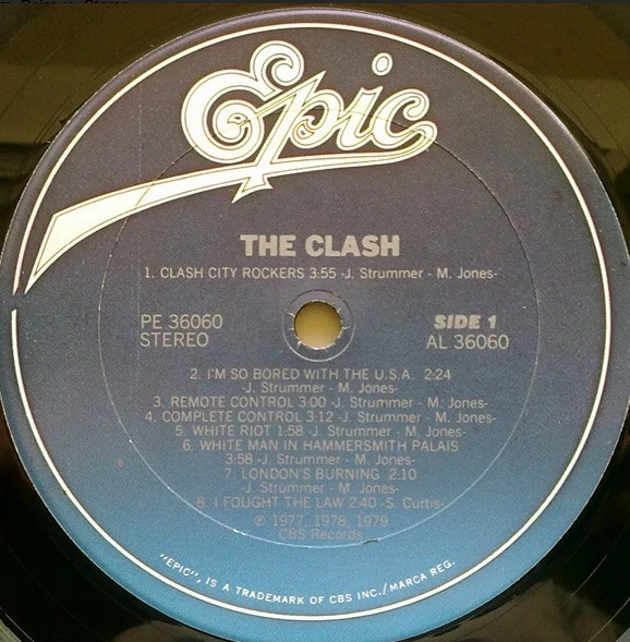 The Clash – The Clash – Vinyl LP Album – Epic RE 1978/1979 (?) – VG+++ - Bild 4 von 4