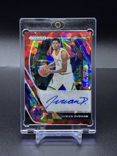 2021-22 Panini Prizm Draft Picks - Juwan Durham #DP-JDU Red Ice Prizm (AU, RC)