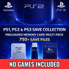 PS1 + PS2 + PS3 Unlocked Save Collection - 75...