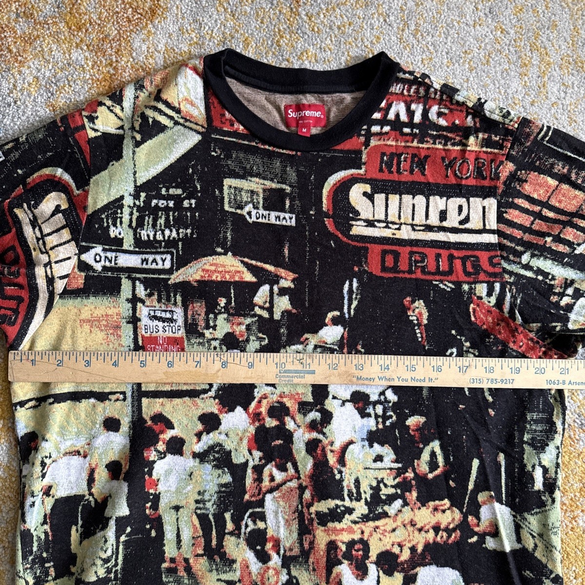 SUPREME STREET SCENE JACQUARD S/S TOP (MEDIUM) FW20 JERSEY T SHIRT