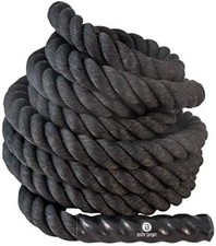 Body Sport Battle Rope, 50 ft. Long, 2 in. Diameter - Strong, Poly-Twine