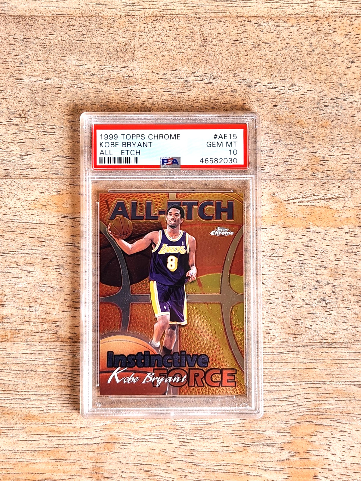 1999-2000 Topps Chrome Kobe Bryant All - Etch Insert PSA 10 view 6
