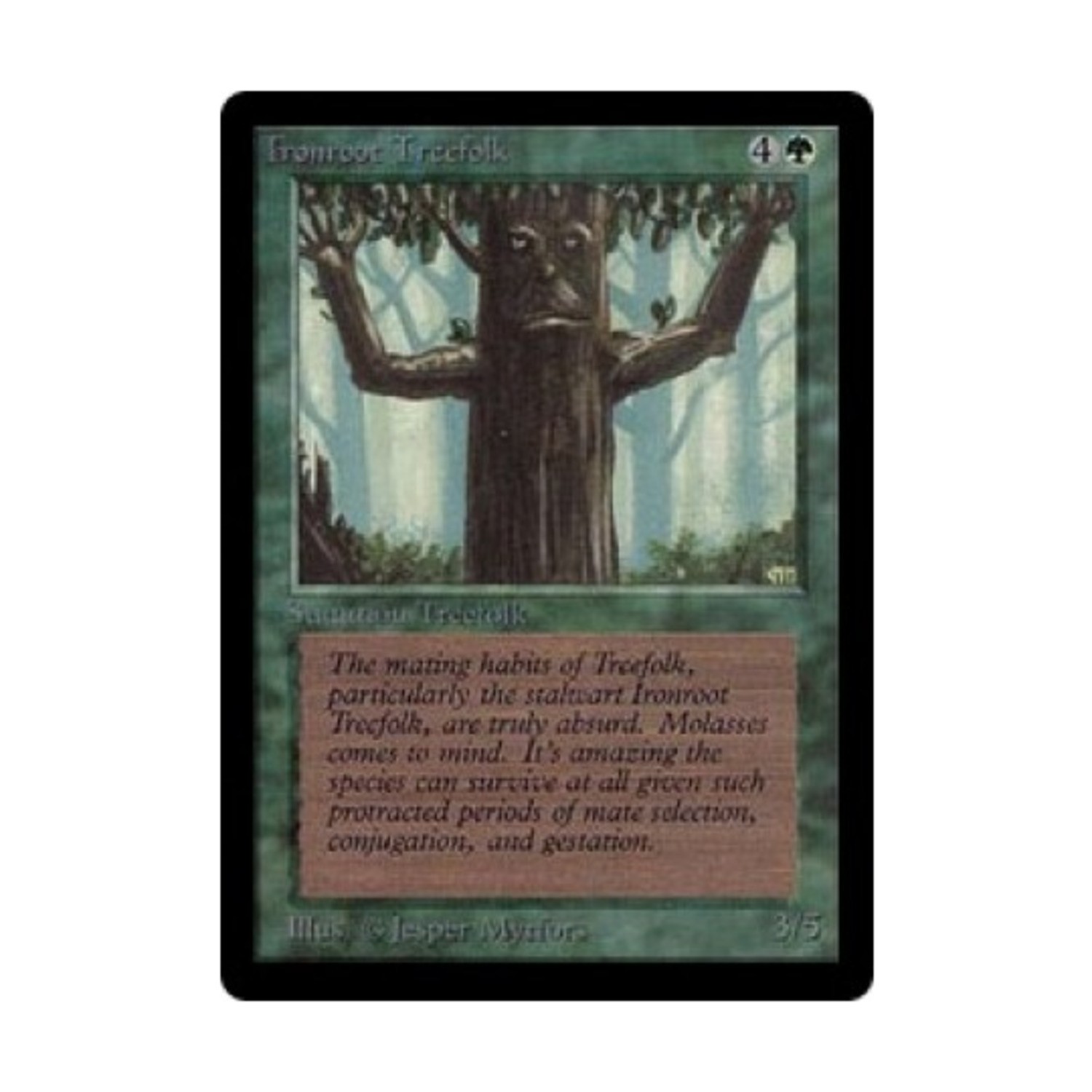 WOTC MtG Beta Ironroot Treefolk (C) VG