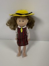 Vintage Madeline Red Hair Poseable Doll Eden 8 Yellow Hat