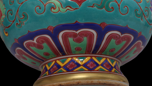23Cm Old Xuande Signed Chinese Porcelain Cloisonne Teapot - Picture 10 of 13