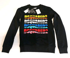 Herren Pullover Gr. XL DAQUARED2 Sweatshirt DSQ 14080 Schwarz Neu Modern London 