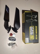 ProTaper "Max ProTaper" Motorcycle Rearview Mirror Set Foldable Sportbike Mirror