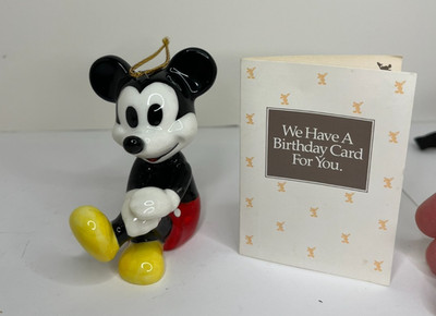 Schmid Disney Characters Mickey Mouse Collectible Ornament 1980s Vintage in Box