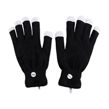 Light up Gloves Fingertips LED Rave Glove 7 Colors Light Show Lights up Finger