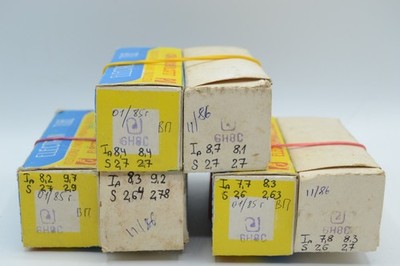 6x 6N8S 6H8C MATCHED PAIR Röhren factory box (6 pcs 6SN7) TUBES NEU NEW NOS