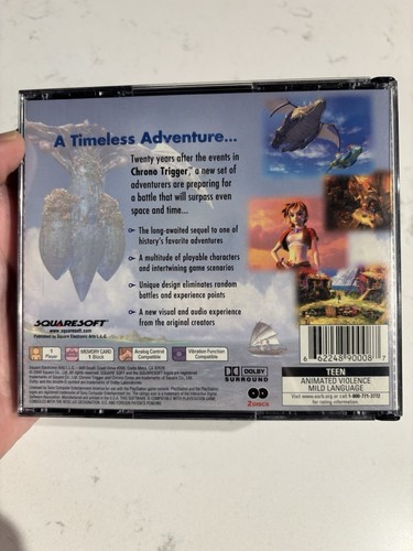Chrono Cross (Sony PlayStation 1, 2000) Complete CIB Black Label PS1 w manual - Picture 2 of 7