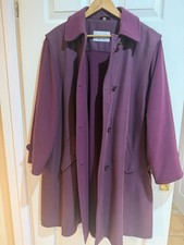 Dannimac Women's Vintage Swing Style Car Coat, Mauve Size Medium