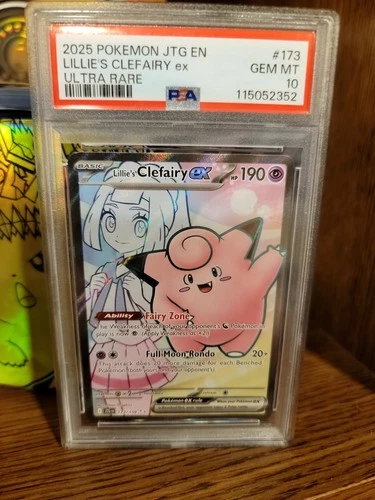 Lillie's Clefairy ex 173/159 - Sv09: Journey Together Ultra Rare - PSA 10