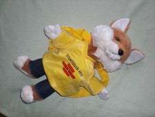 Schwäbisch Hall Fuchs Rucksack 45cm Bausparkasse Stofftier Plüschtier Reklame