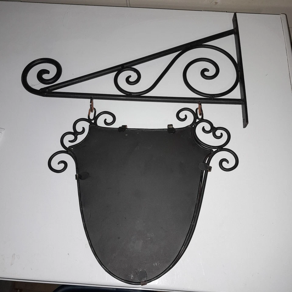 Cafe F Melois Wood Look Wall Decor with Black Metal Hanger One Sided - Image 2 of 4
