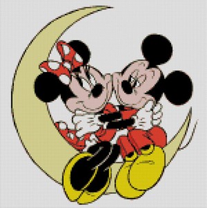 Minnie Mouse Cross Stitch Chart