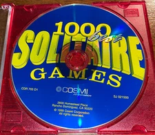 1000 Best Solitaire Games CDR 705 D1 COSMI Corp. 1999 CD 