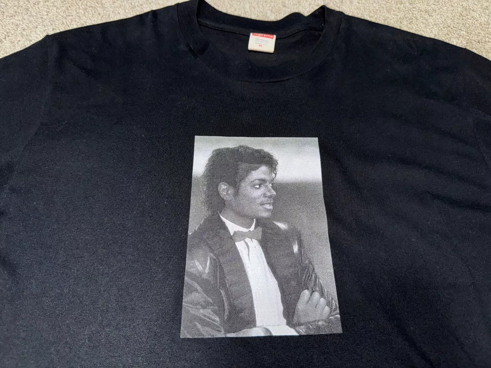 T shirt Supreme Michael Jackson (SS17)   Taille XL ?