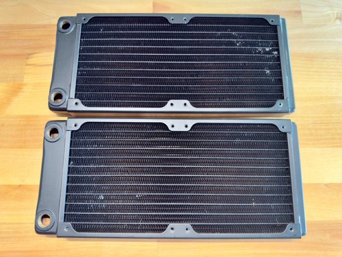 Two XSPC TX240 Ultra Thin Radiators