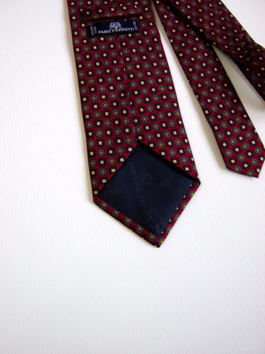 FABIO FERRETTI NUOVA NEW PURA SETA PURE SILK HAND MADE IN ITALY ORIGINALE - Imagen 3 de 4